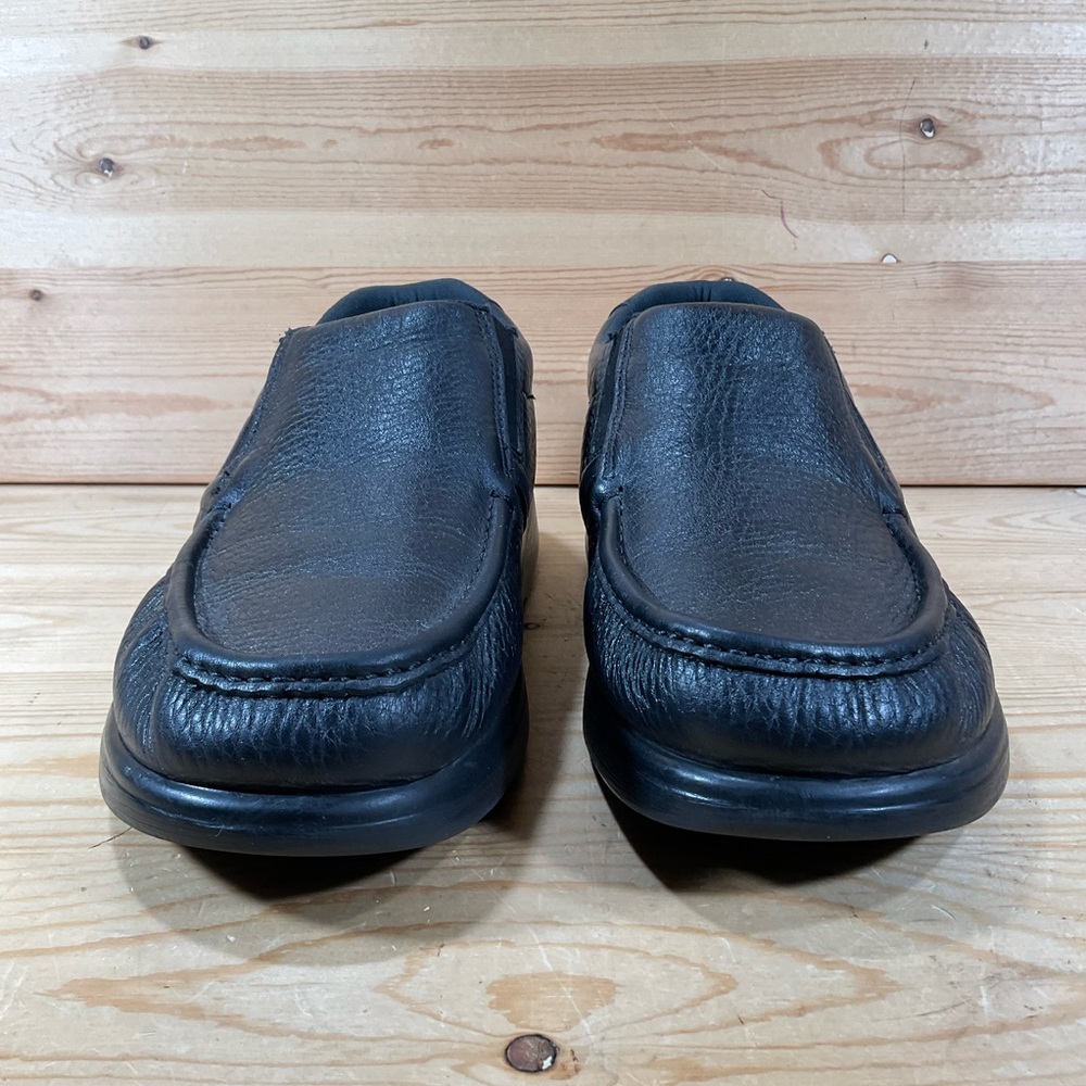 SAS Side Gore Slip On Loafer Men’s 9 WW Black Pebbled Grain Leather MADE IN USA - Picture 5 of 9